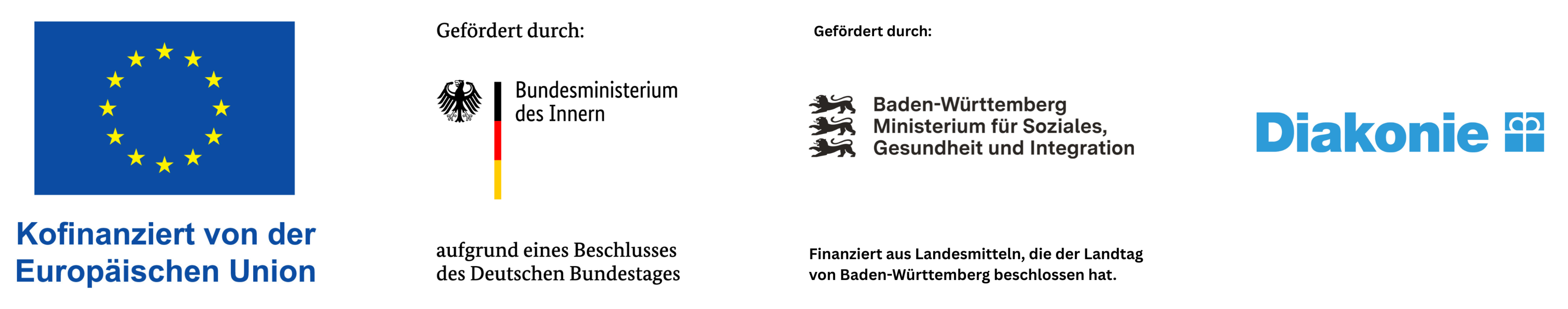 EU · Bund · Baden-Württemberg · Diakonie
